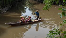 Boat Trip on the river in Thailand